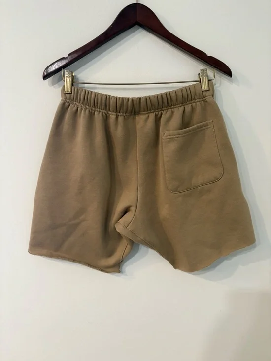 Essentials Beige Drawstring Lounge Shorts - Picture 5 of 5